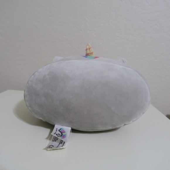 Kellytoy Squishmallow Stackable Teresa the Unicorn Gray Plushie Rainbow 8 Inches - Picture 4 of 9